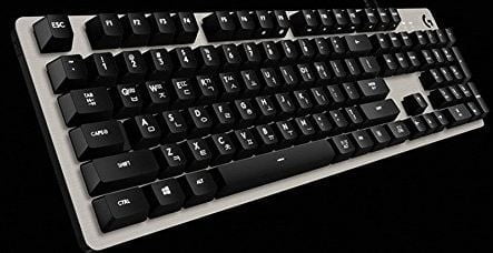 The Logitech G413 Backlit Mechanical gaming keyboard