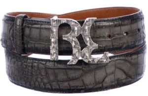 billionaire italian Couture Alligator belt
