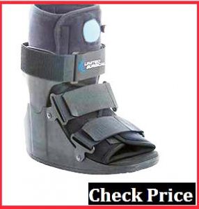 broken foot walking boot sleeping